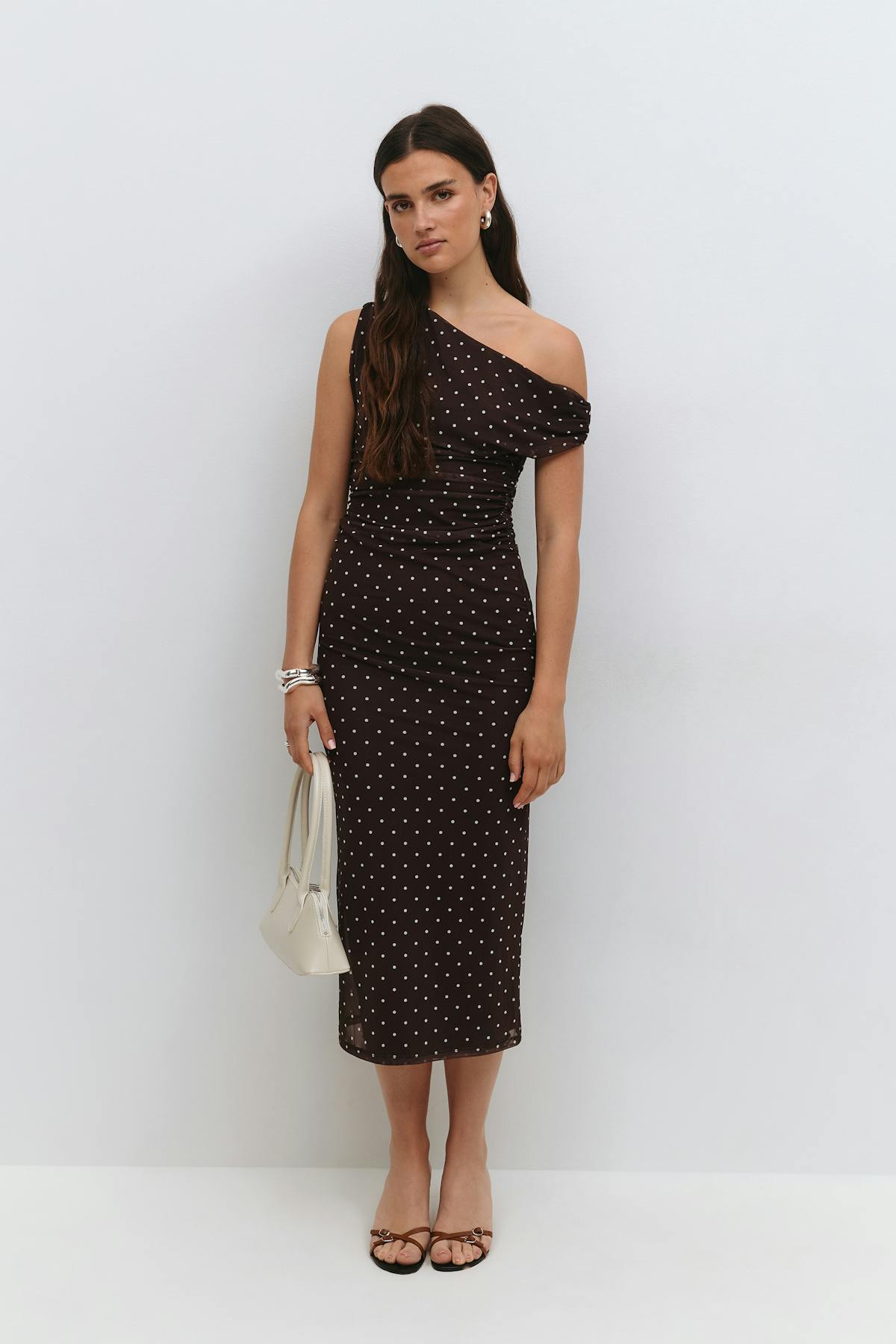 Asymmetric midi dress - Flower