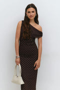 Asymmetric midi dress - Flower
