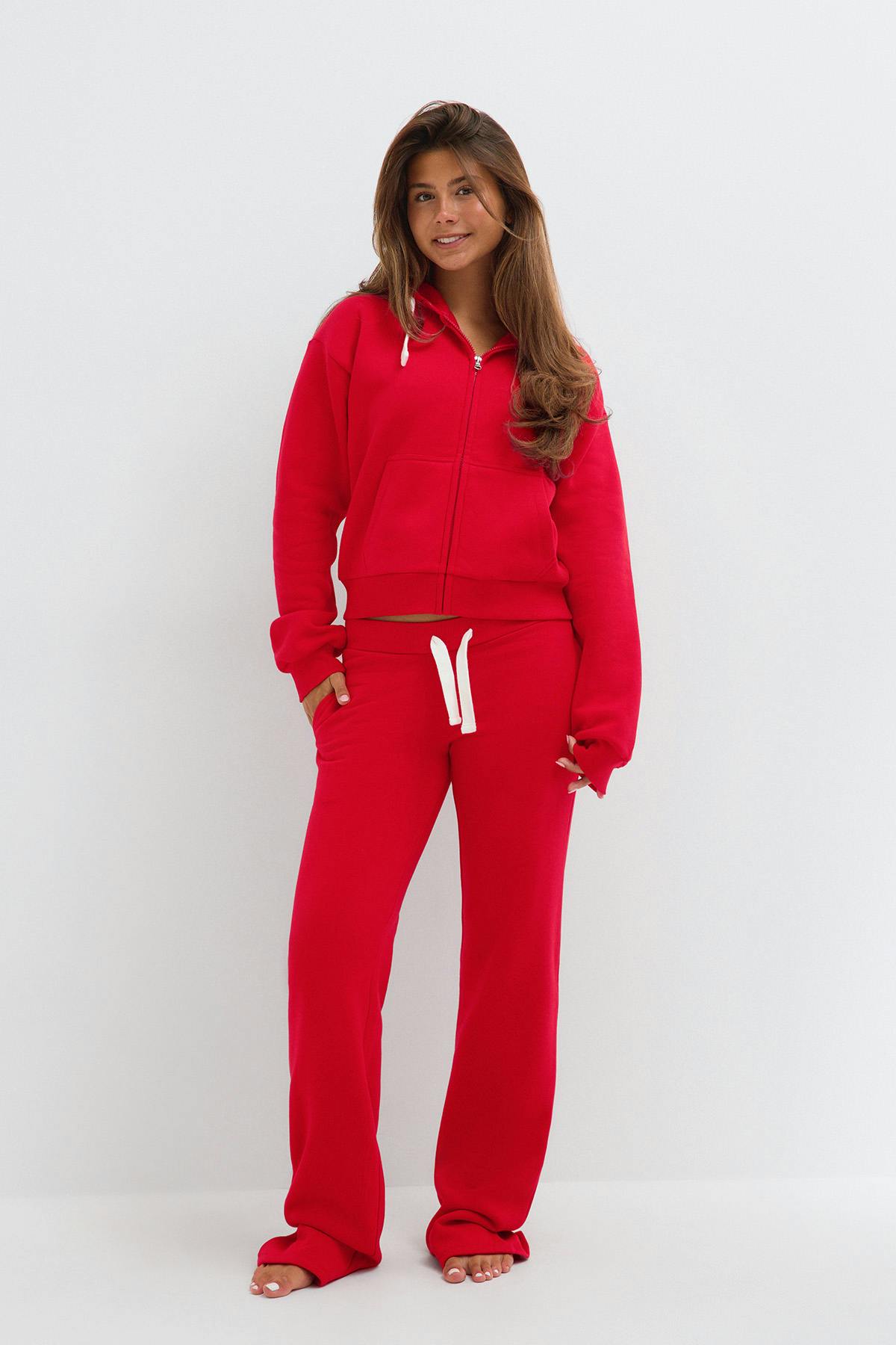 14+ low waist sweatpants - Blue slit
