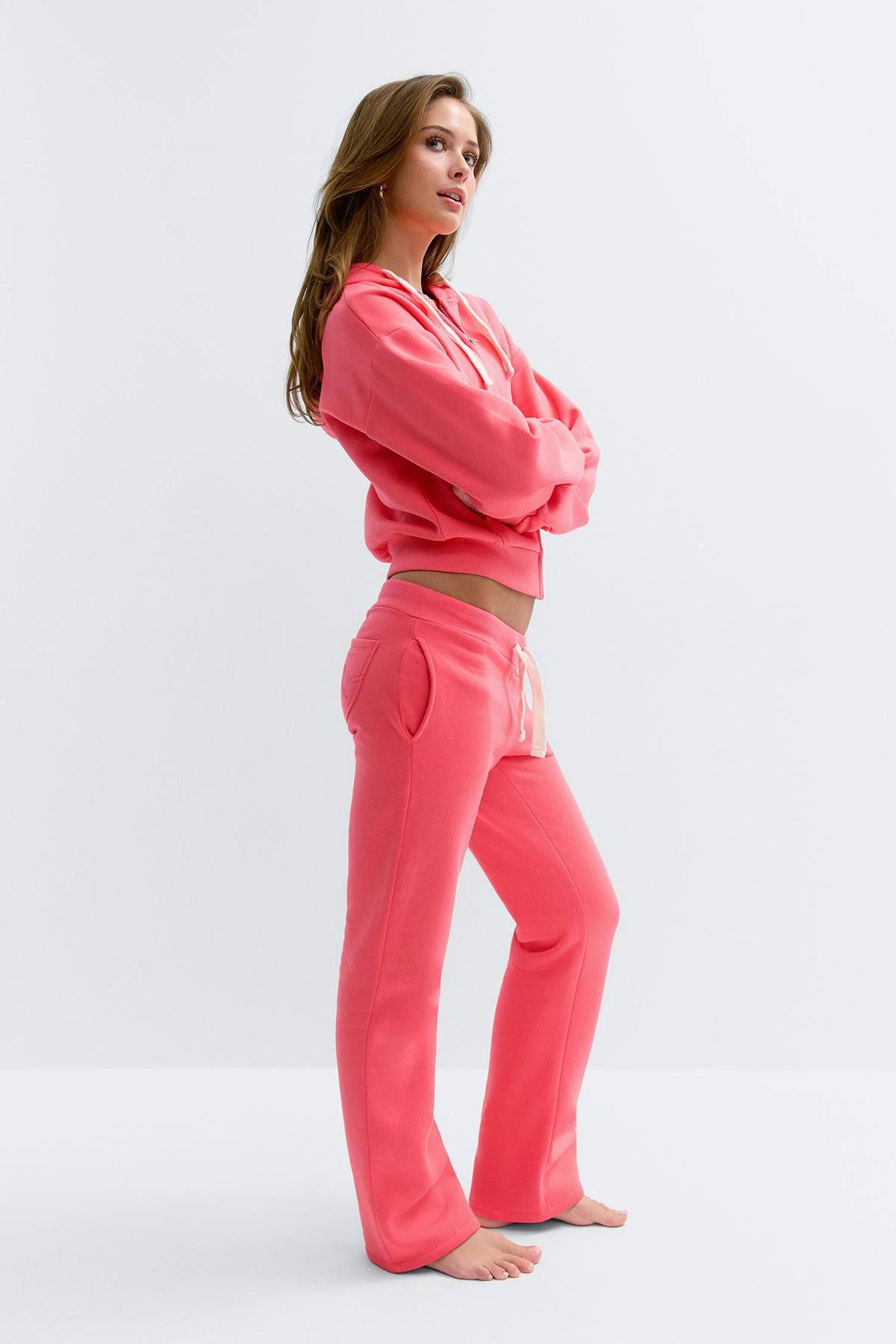 14+ low waist sweatpants - Corail