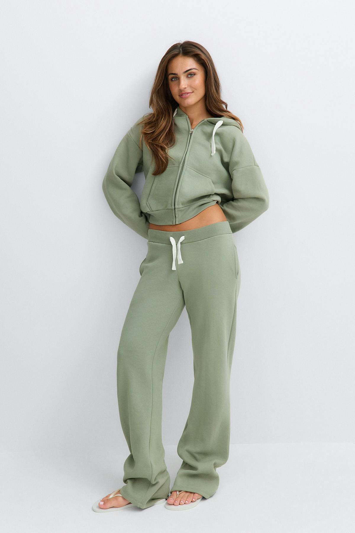 14+ low waist sweatpants - Fiery coral