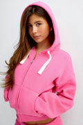 14+ zip hoodie - Blue slit