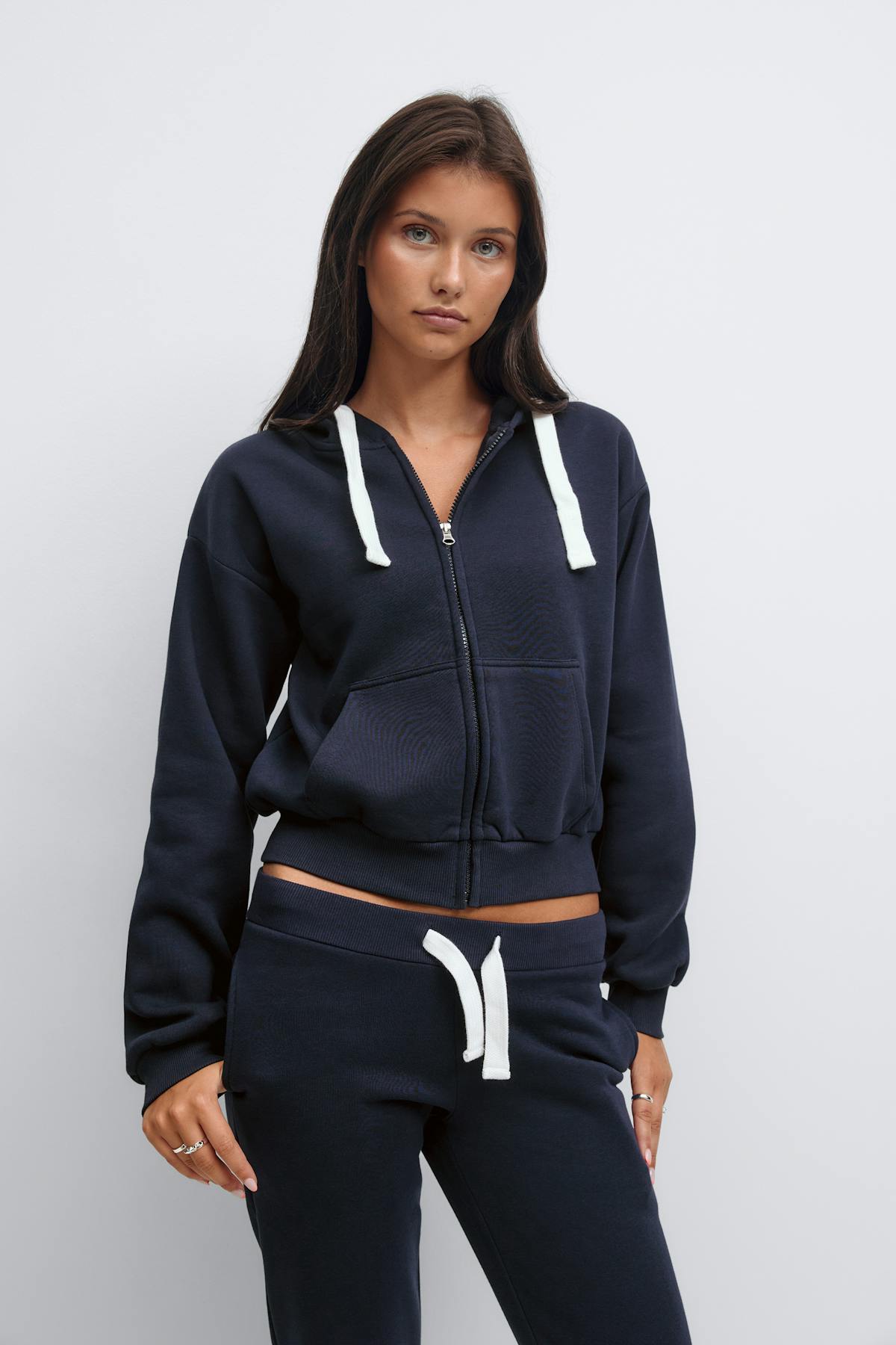 14+ zip hoodie - Lt grey melange