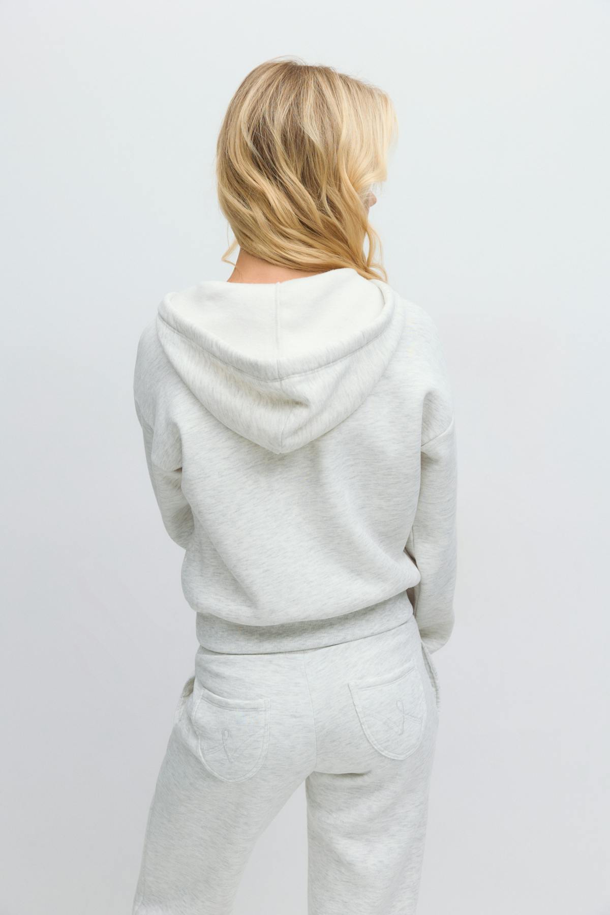 14+ zip hoodie - Lt grey melange