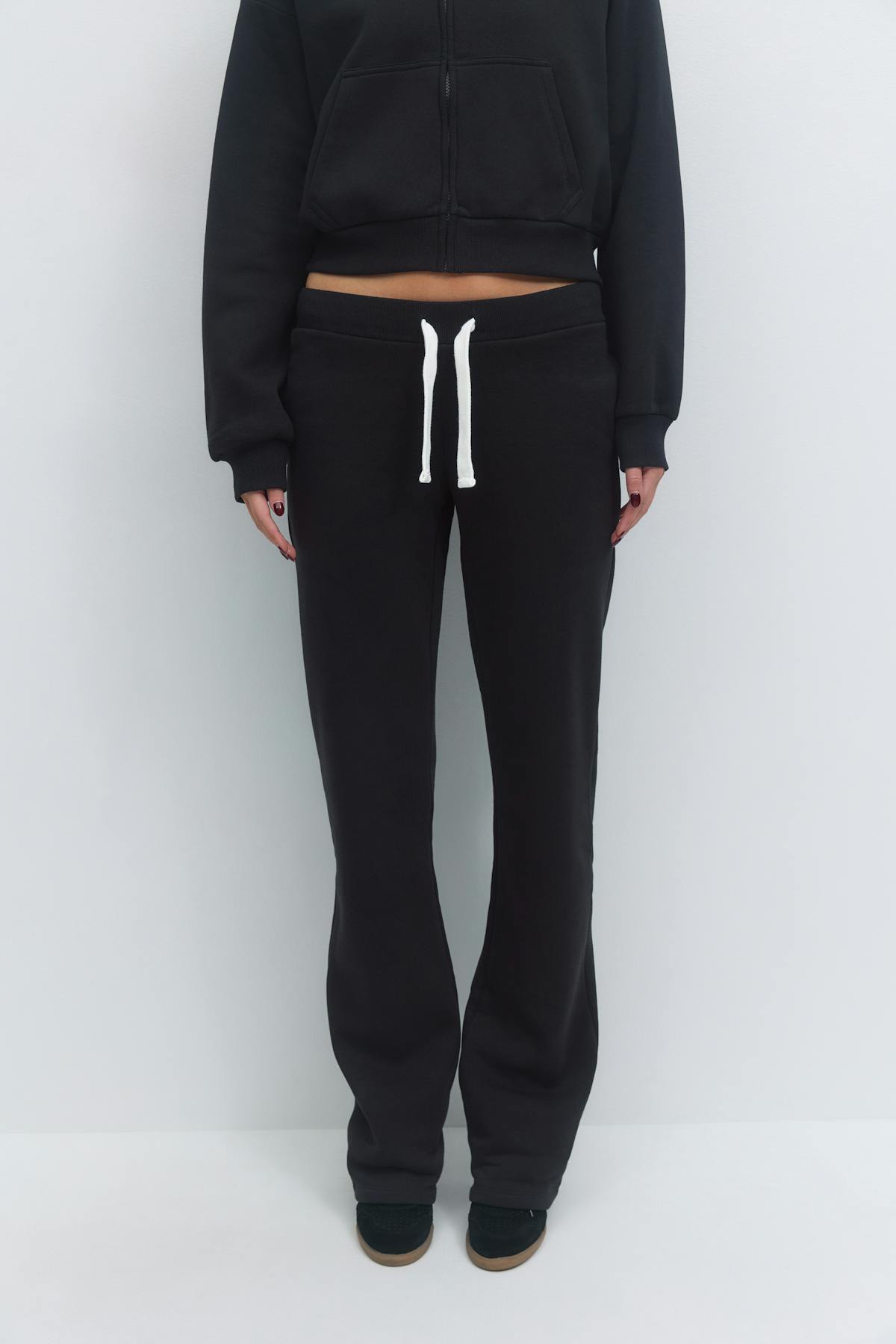 14+ low waist sweatpants tall - Noir