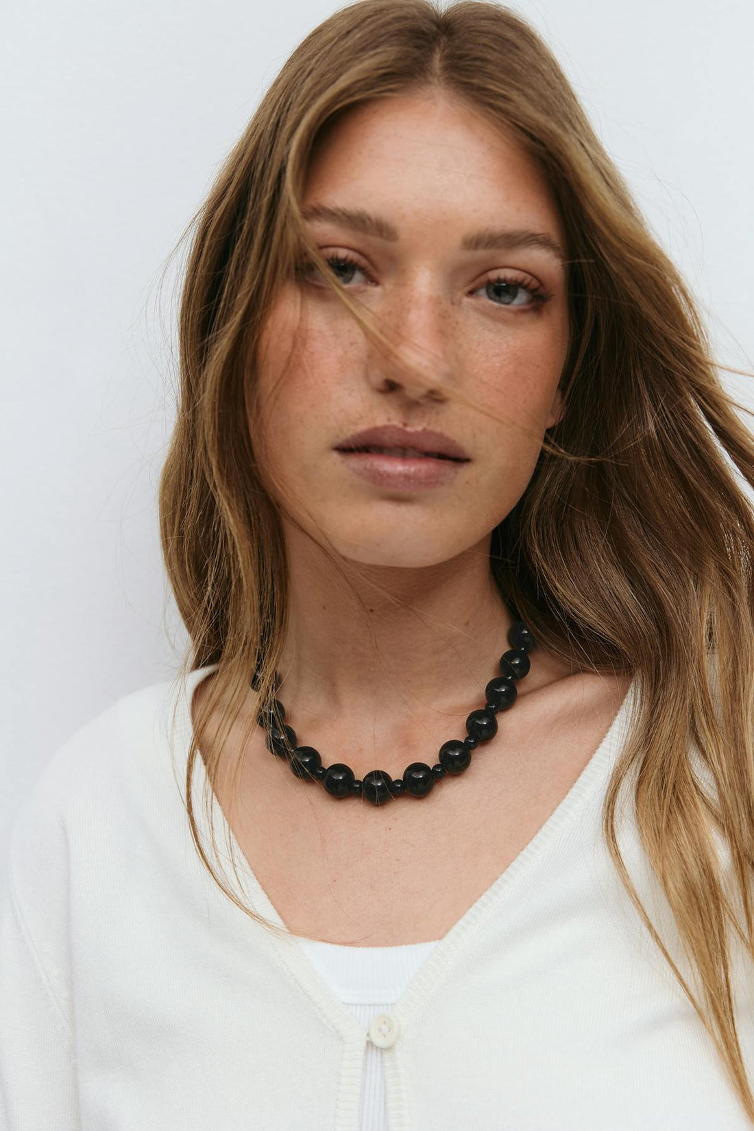 Pearl necklace - Noir