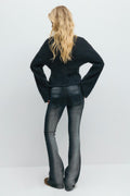 14+ ultra low rhinestone jeans - Blue/black