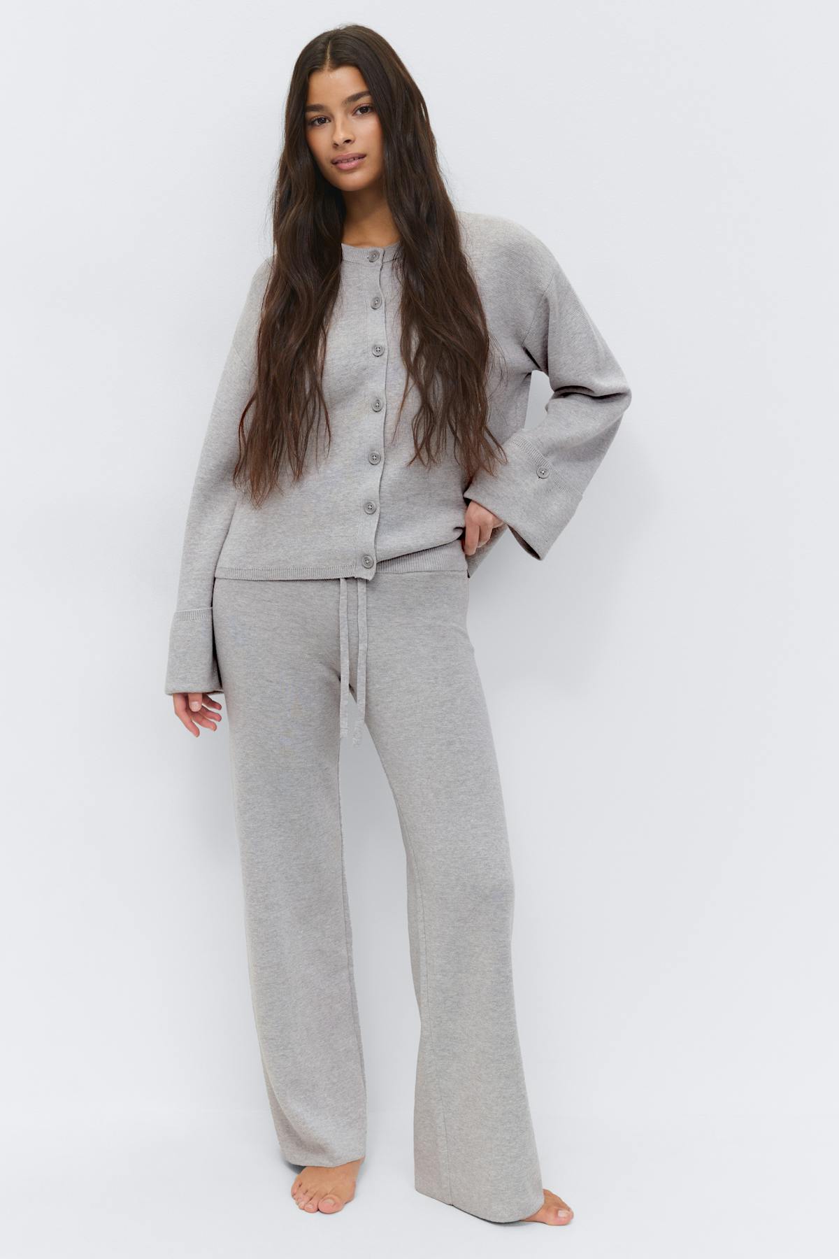 Knitted trousers - Rose