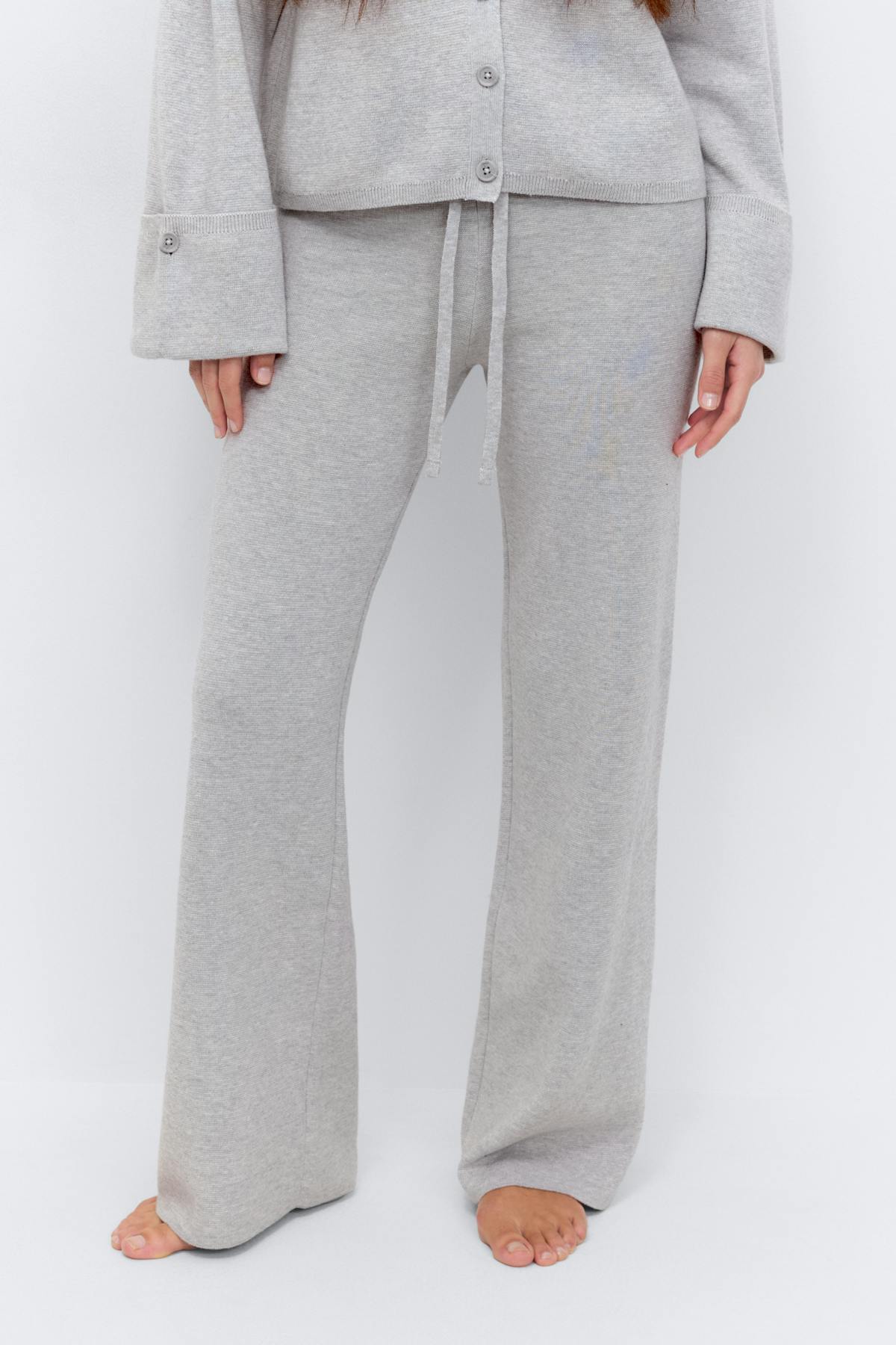 Knitted trousers - Gardenia