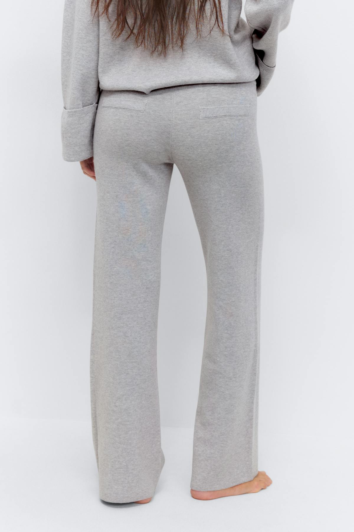 Knitted trousers - Gardenia