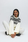 jacquard knitted sweater - Multicolore