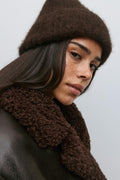Chunky hairy beanie