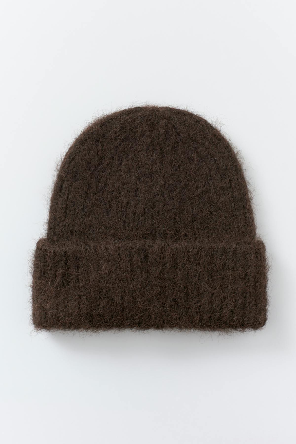 Chunky hairy beanie