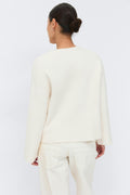 Knitted button cardigan - Gardenia
