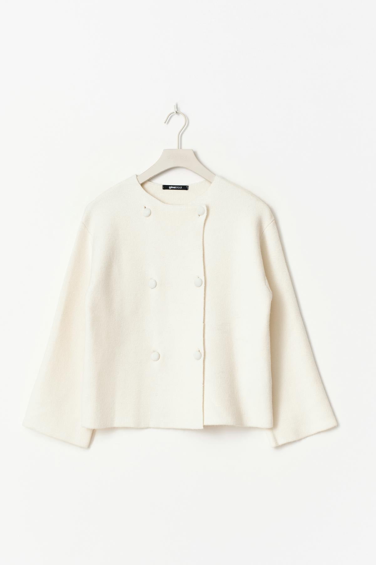 Knitted button cardigan - Gardenia