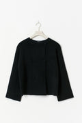 Knitted button cardigan - Noir