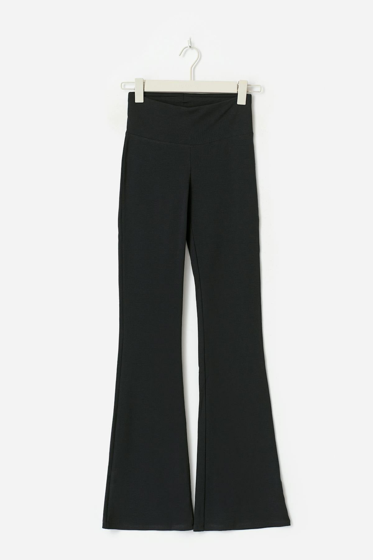 Soft flare trousers - Lt grey melange