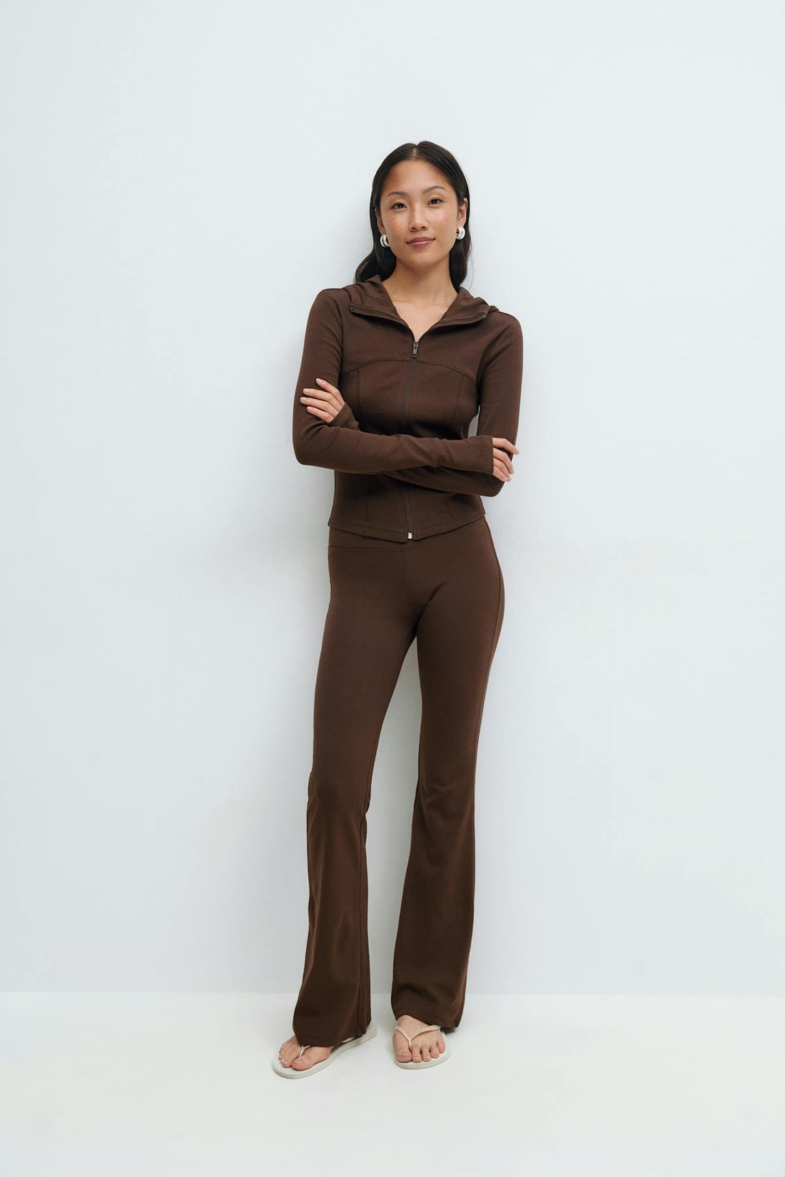 Soft flare trousers - Java