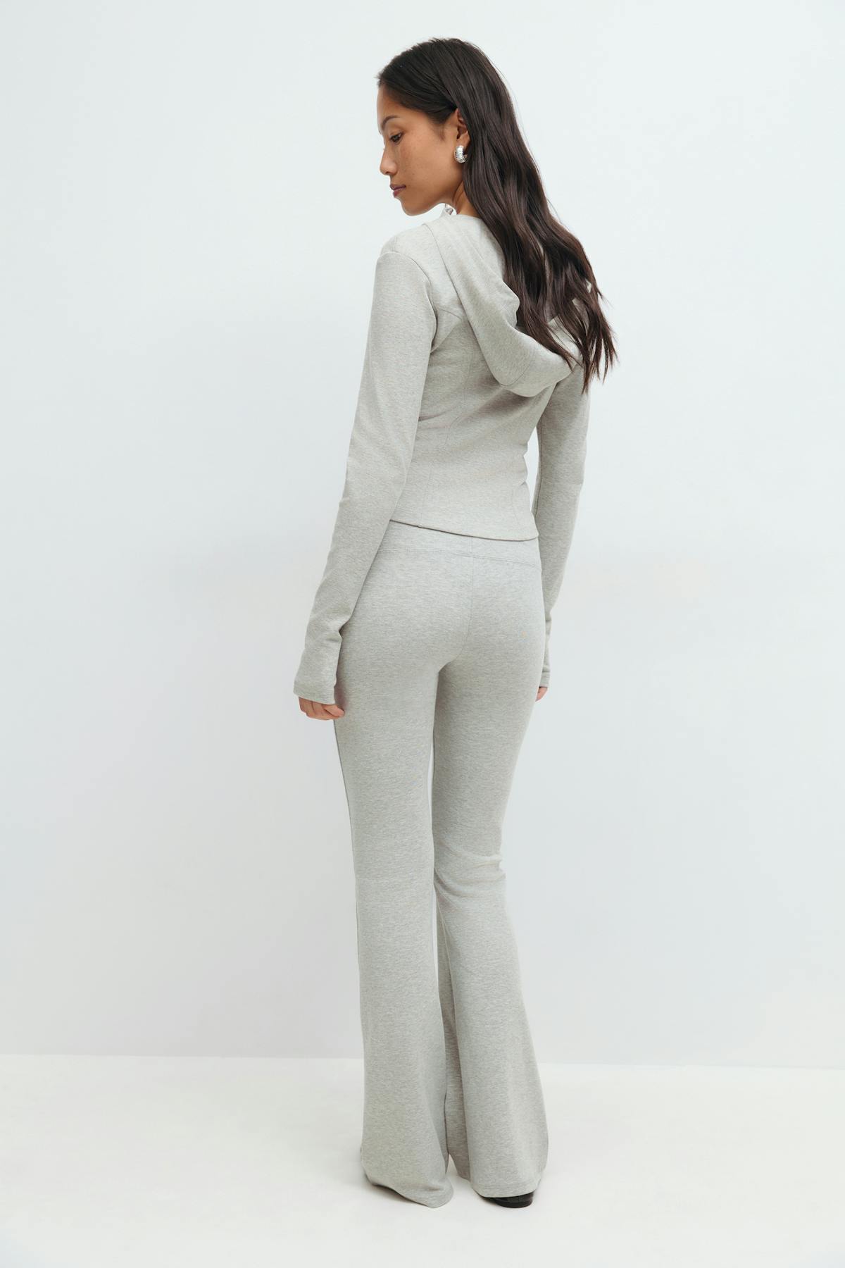 Soft flare trousers - Blanc cassé