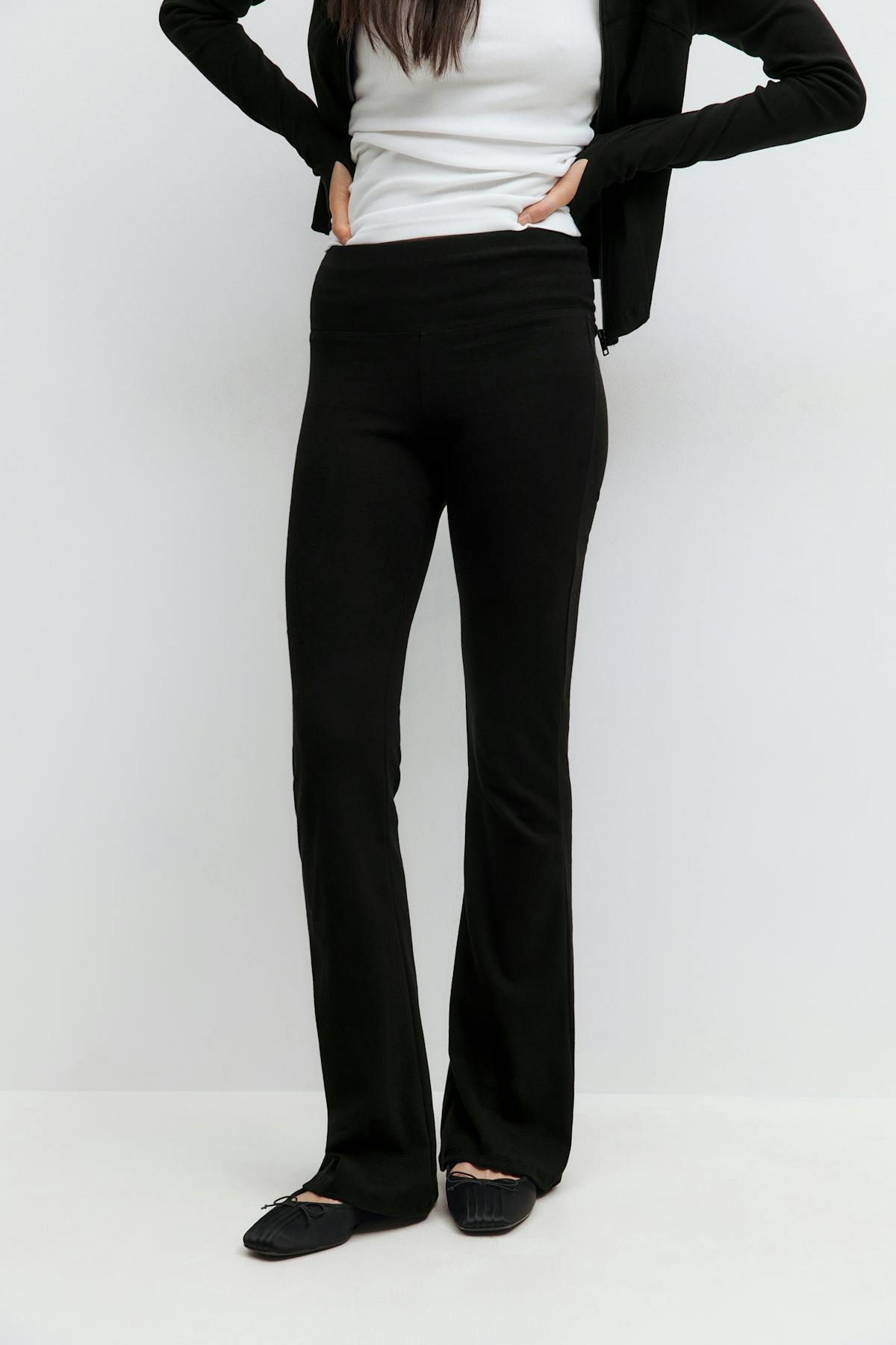 Soft flare trousers - Noir