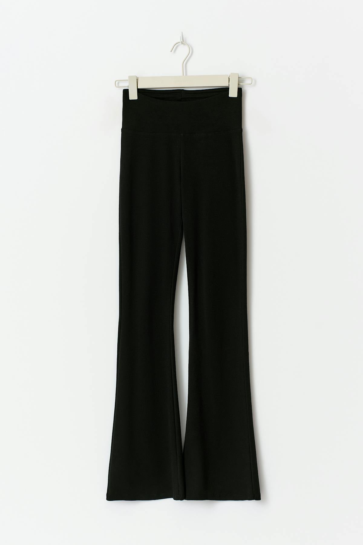 Soft flare trousers - Noir