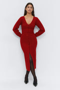 Shaped knitted dress - Noir
