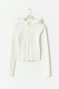 Zip hoodie jacket - Blanc cassé