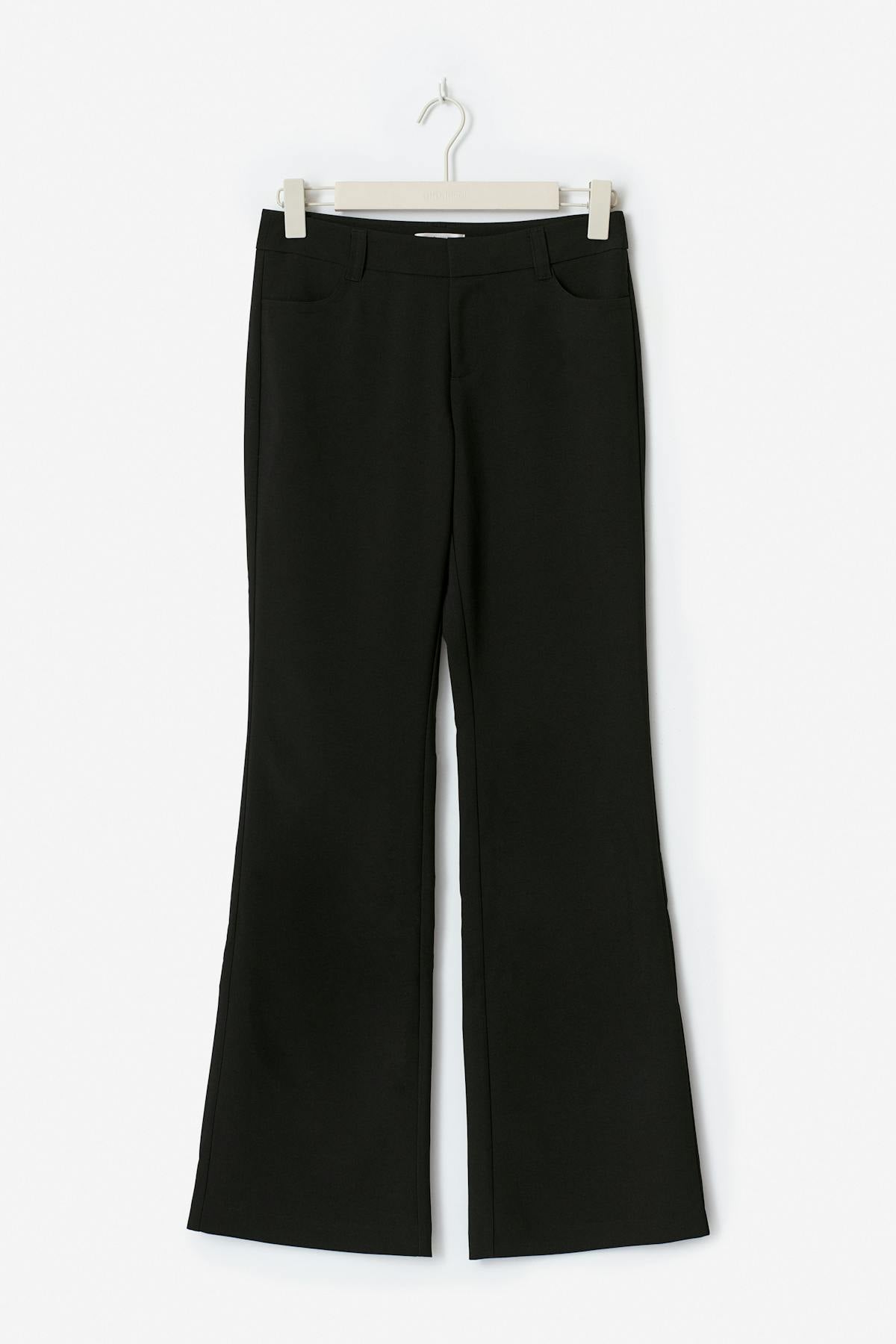 Y low bootcut trousers tall - Noir