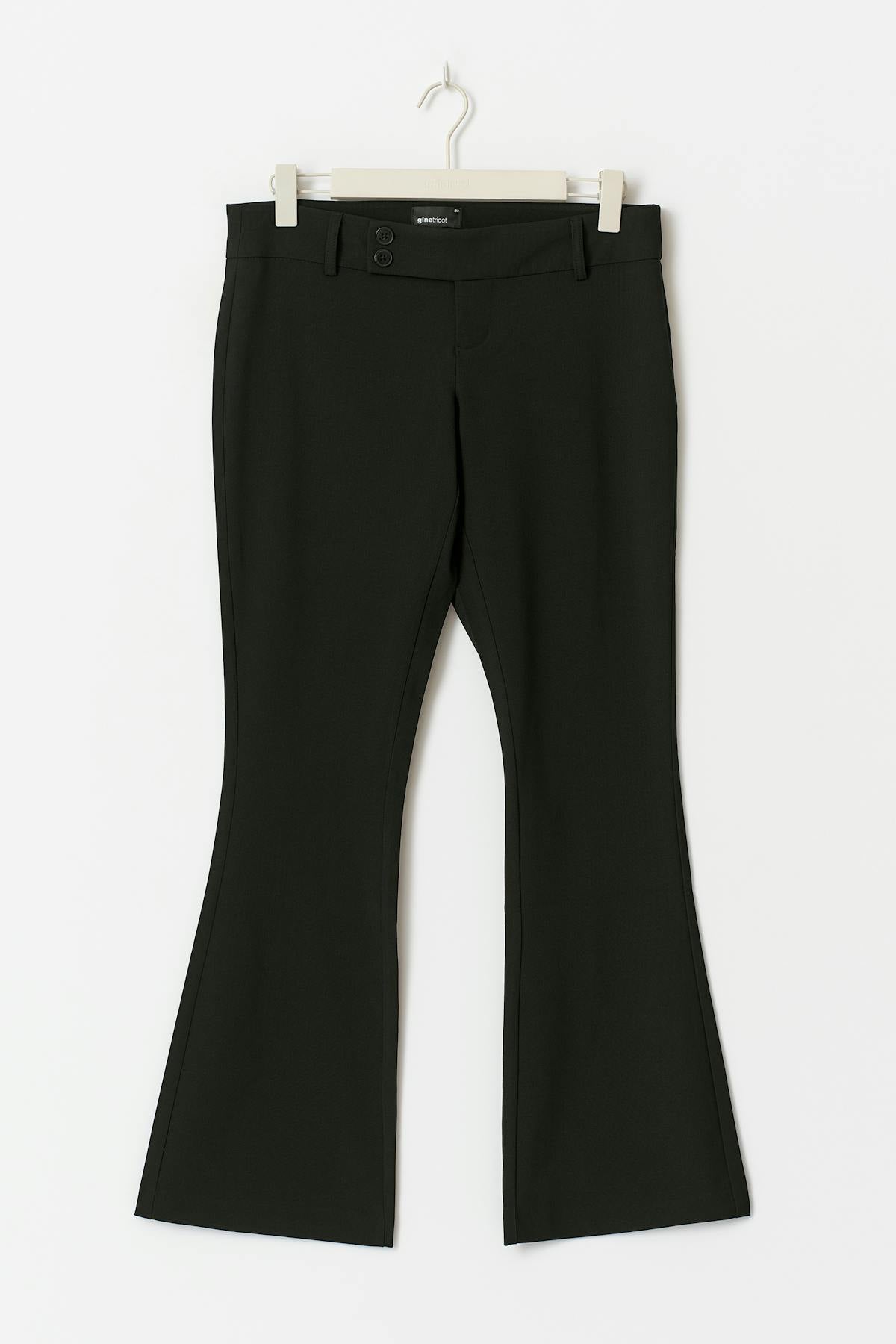 Ultra low bootcut trousers - Noir
