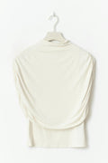 Cape ruched top - Gardenia