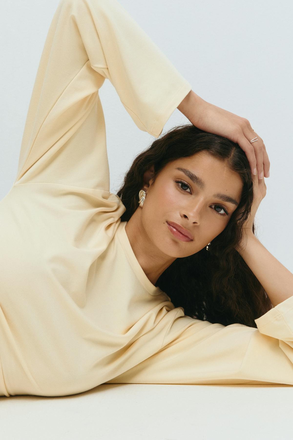 Soft touch wide sleeve top - Falcon