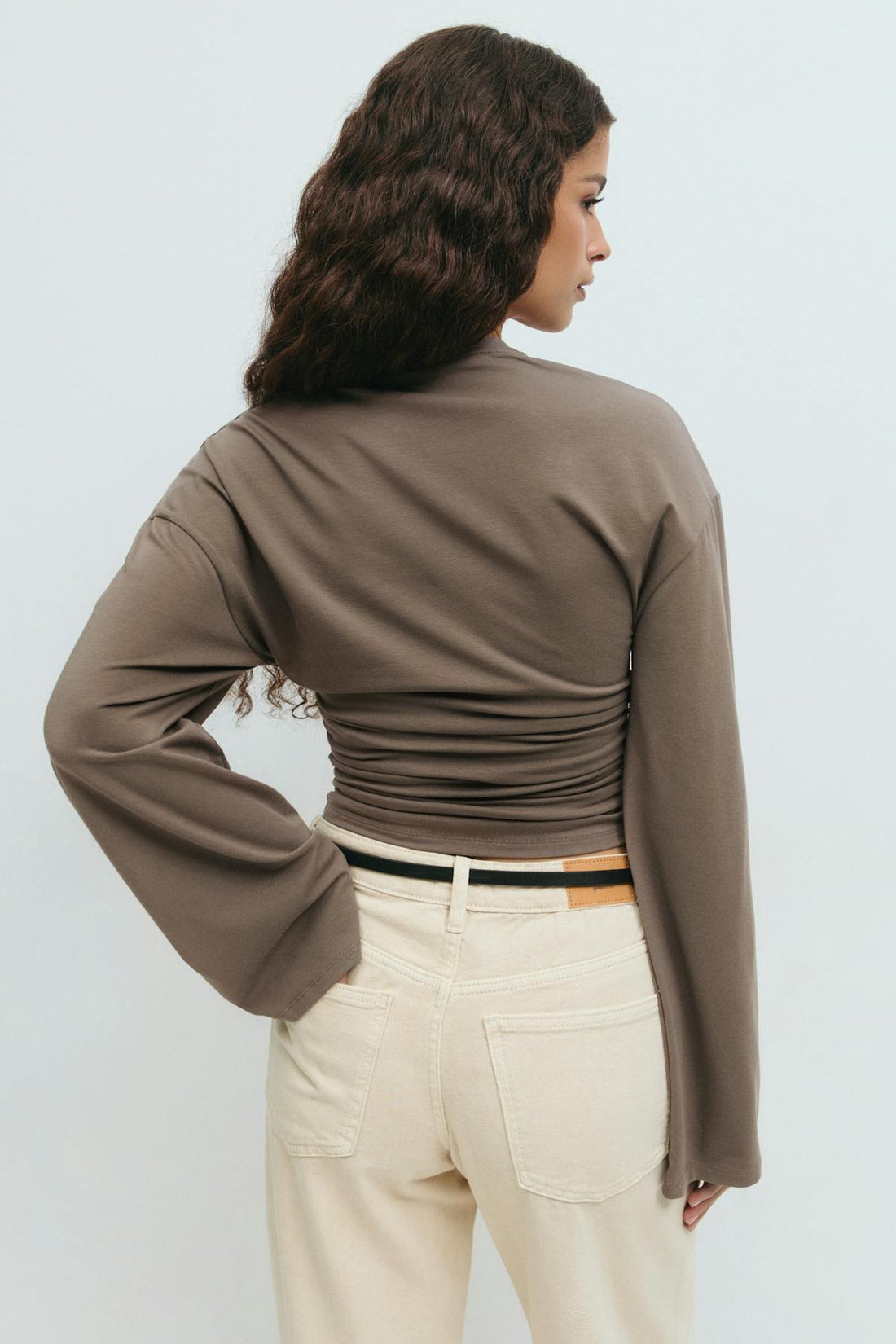 Soft touch wide sleeve top - Falcon