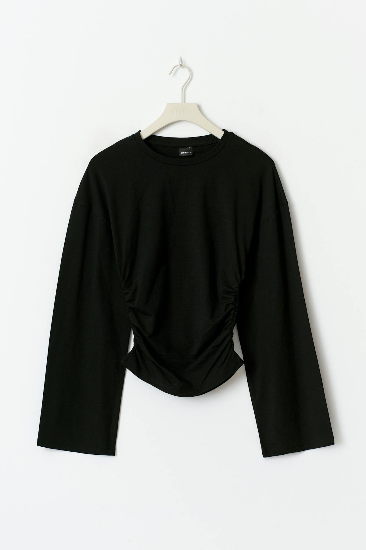 Soft touch wide sleeve top - Noir