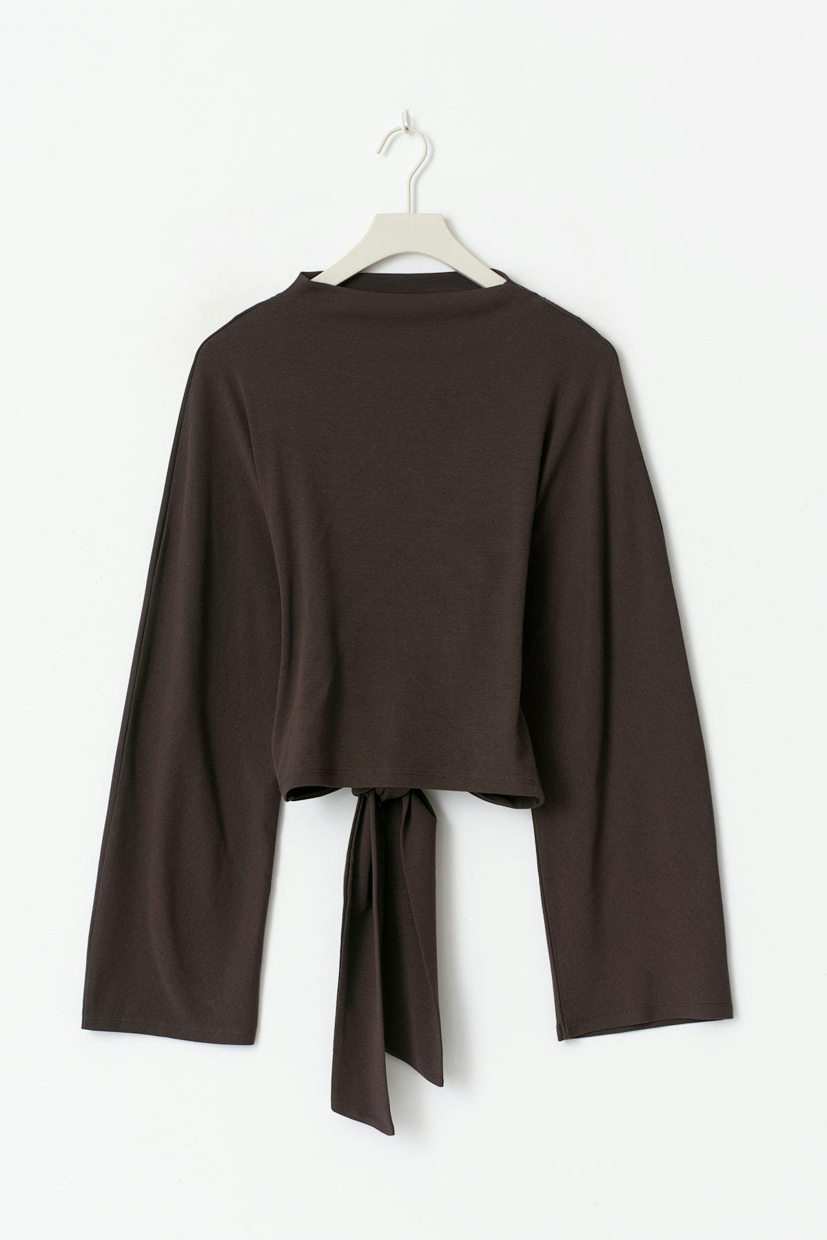 Tie back wide sleeve top - Java