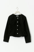 Peplum denim jacket - Blanc cassé