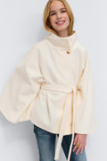Y belted cape