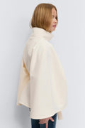 Y belted cape