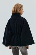 Y belted cape