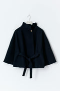 Y belted cape