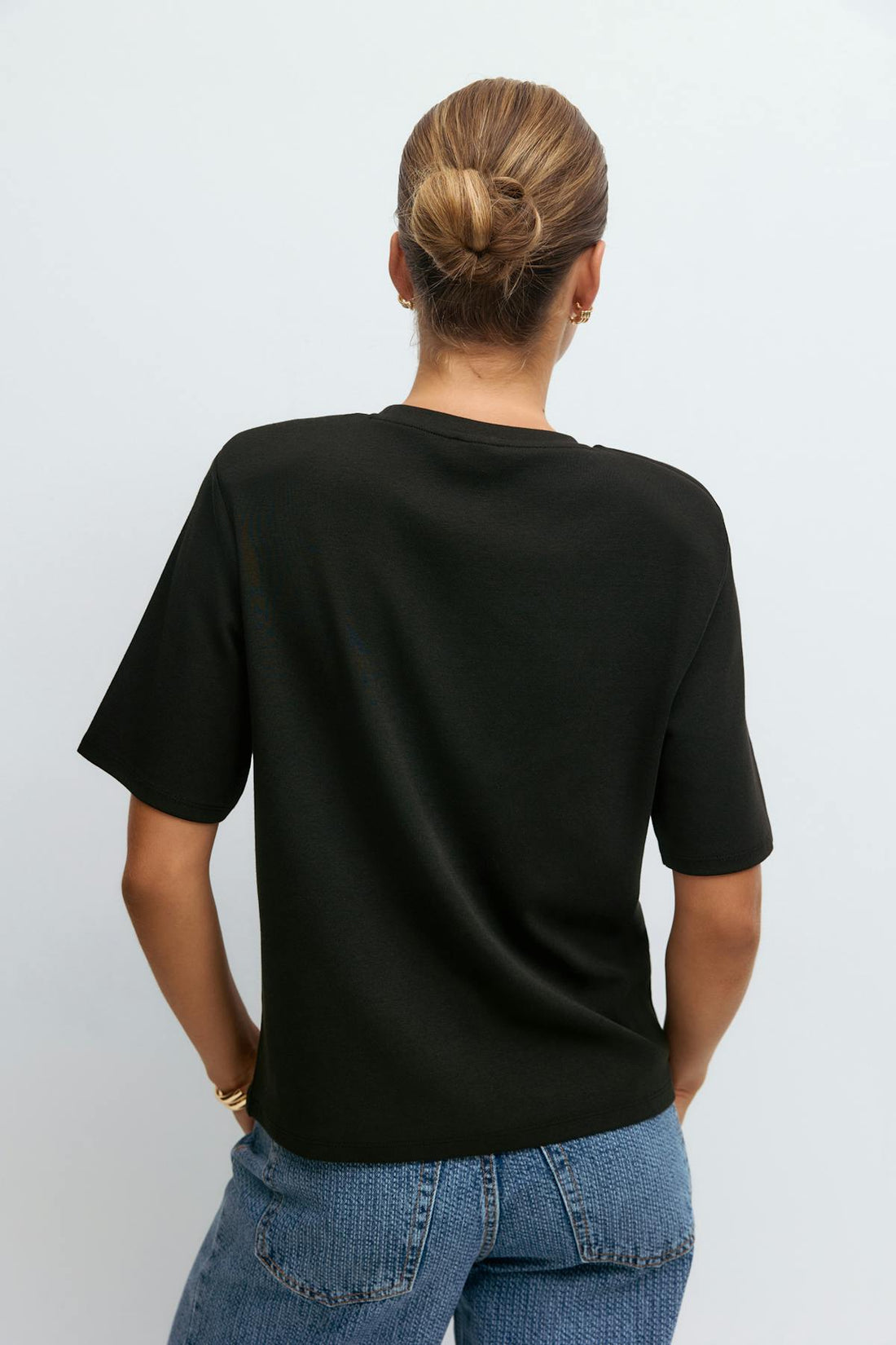 Shoulder pads tee - Noir
