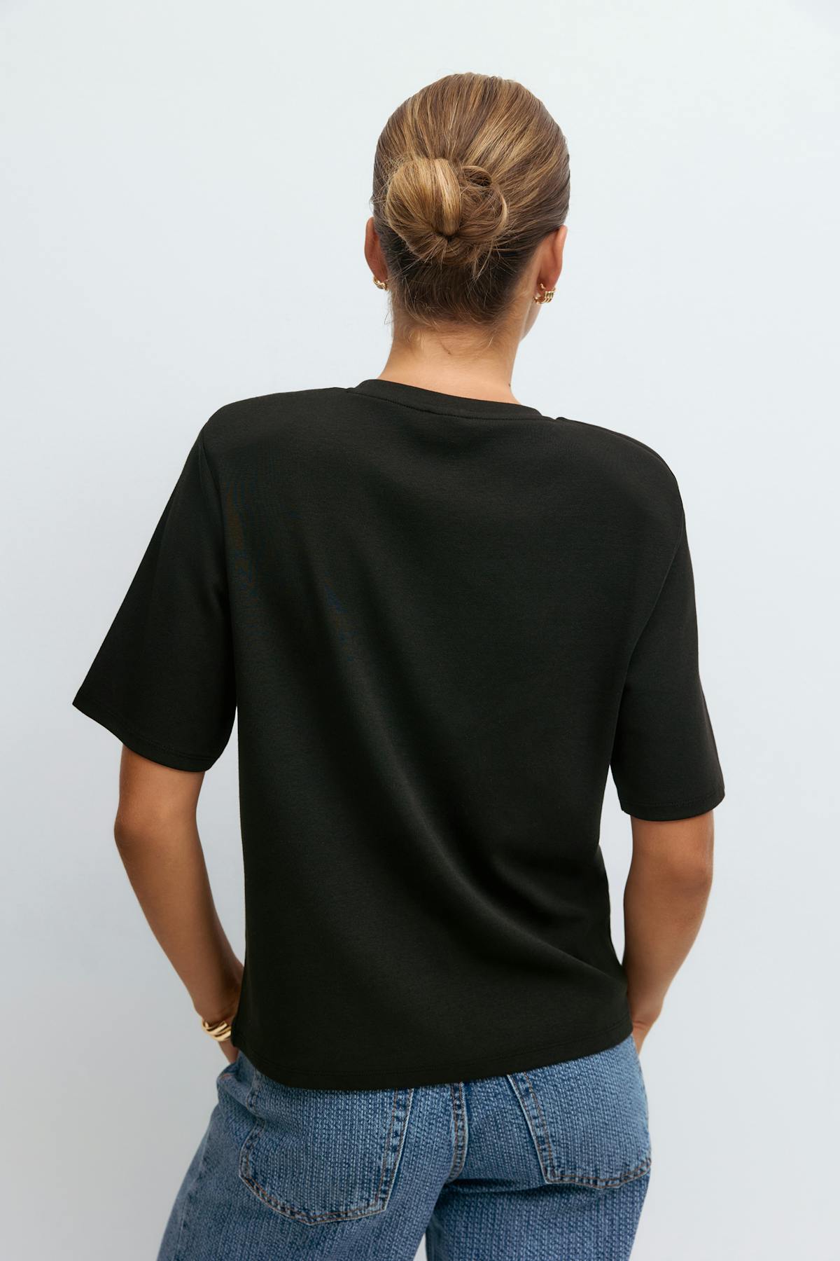 Shoulder pads tee - Noir