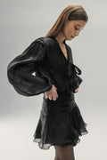 Mini frill dress - Creme