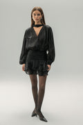 Mini frill dress - Creme