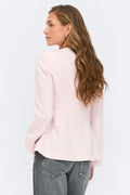 High neck shaped blazer - Rose