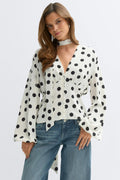 Scarf top - Marron foncé