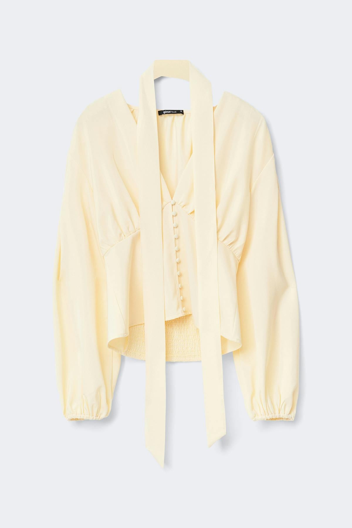 Scarf top - Jaune