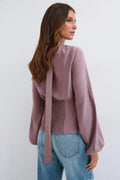 Scarf top - Yellow dot