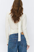 Scarf top - Blanc cassé