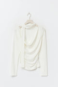 Scarf top - Blanc cassé
