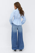 Sweatpant jeans - Mid blue